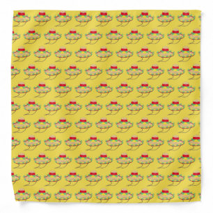 Sombrero Mexican Fiesta Hat Cinco de Mayo Yellow Bandana