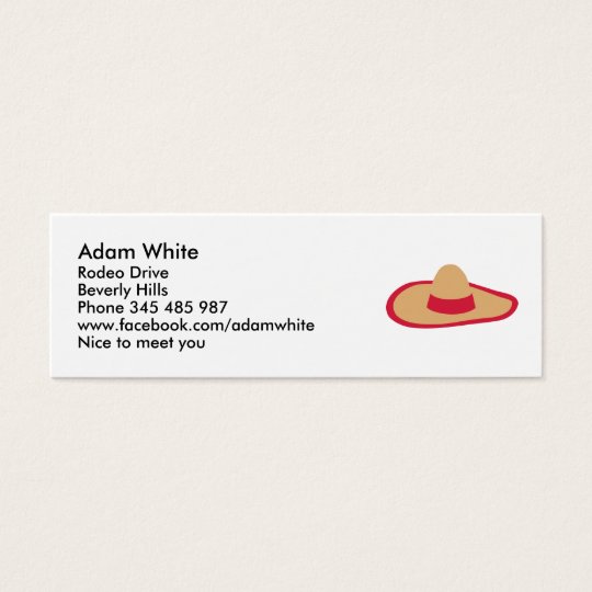 Sombrero Mini Business Card