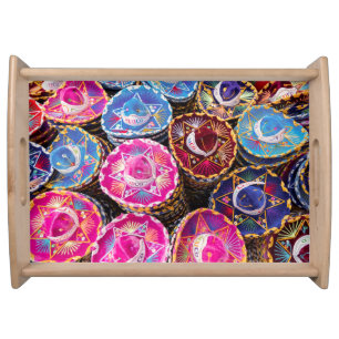 Sombreros In Mexico Serving Tray