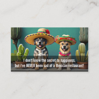 sombreros perros meme loyalty card