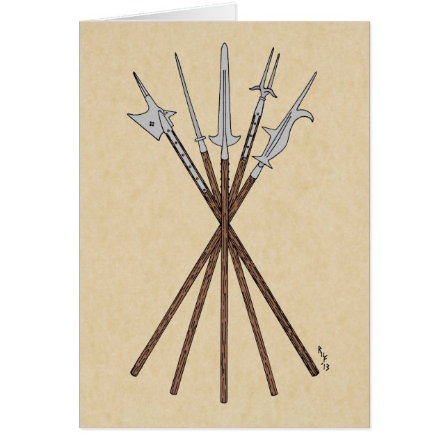 Some 16th Century Polearms Greeting Card (Front)