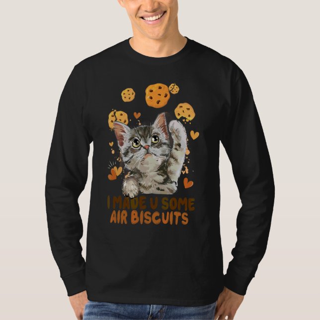 Some Air Biscuits  Love Cat T-Shirt (Front)