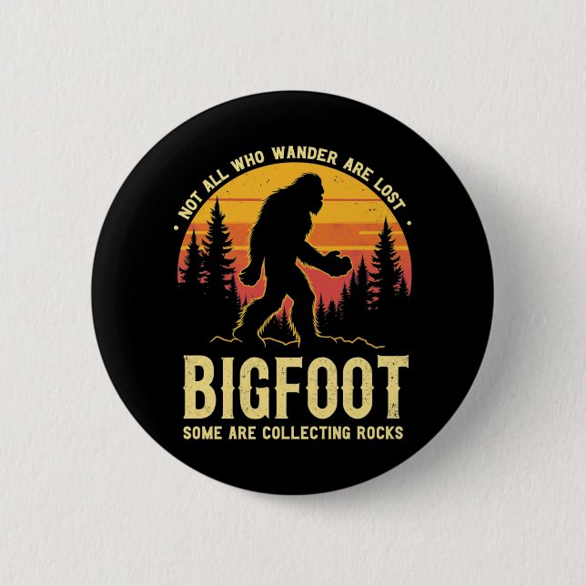 Some Are Collecting Rocks Geologist Rockhounding B Button (Front)