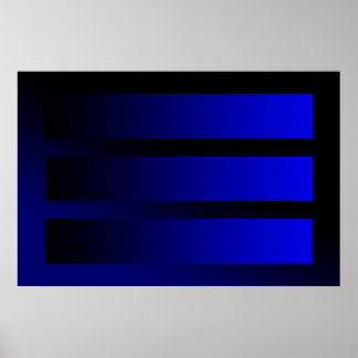 some blue gradients poster