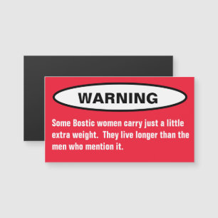 Some Bostic NC North Carolina Women Fridge Magnet