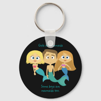 “Some Boys are Mermaids Too” Keychain