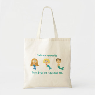 “Some Boys are Mermaids Too” Tote Bag