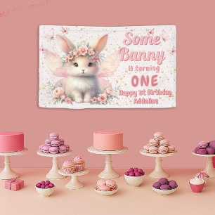 Some Bunny 1st Birthday Fairy Butterflies Banner