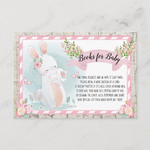 Some Bunny Baby Shower Girl Books for Baby Card