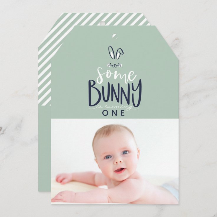 Some Bunny Birthday Party Invitation Zazzle