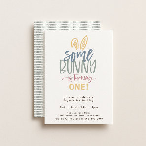 Some Bunny Birthday Party Invitation