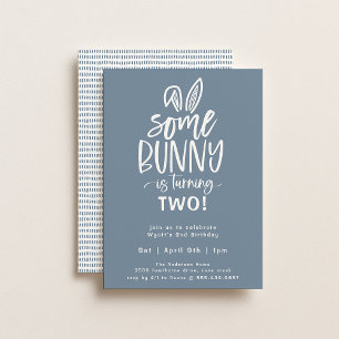 Some Bunny Birthday Party Invitation