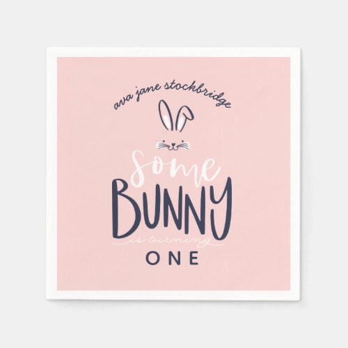 SOME BUNNY BIRTHDAY PARTY NAPKINS