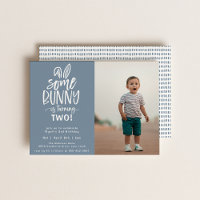 Some Bunny Birthday Party Photo Invitation