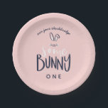 SOME BUNNY BIRTHDAY PARTY PLATES<br><div class="desc">SOME BUNNY BIRTHDAY PARTY PLATES. CHANGE THE COLOR TO CUSTOMIZE. PART OF A COLLECTION.</div>