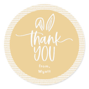 Some Bunny Birthday Party Thank You  Classic Round Sticker