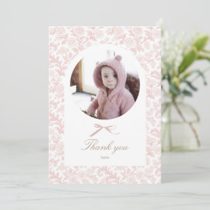 Some Bunny Birthday Photo Thank You Card