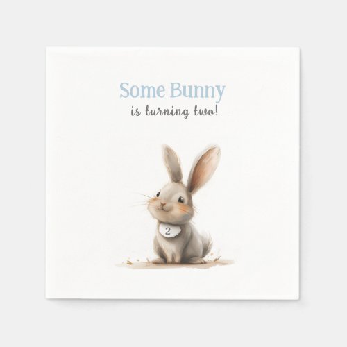 Some Bunny Cute Kids Birthday Napkins