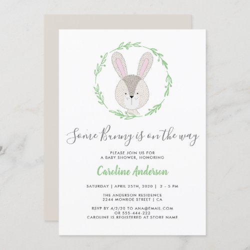 Some Bunny Easter Baby Shower Invitation