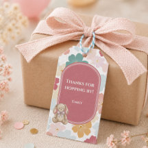 Some Bunny Favor Tag Bunny 1st Birthday