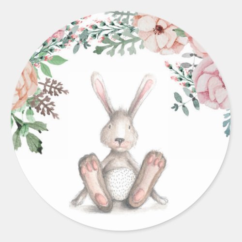 Some Bunny Floral Sticker