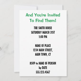 Some Bunny Hid Some Eggs Easter Egg Hunt Invitation | Zazzle