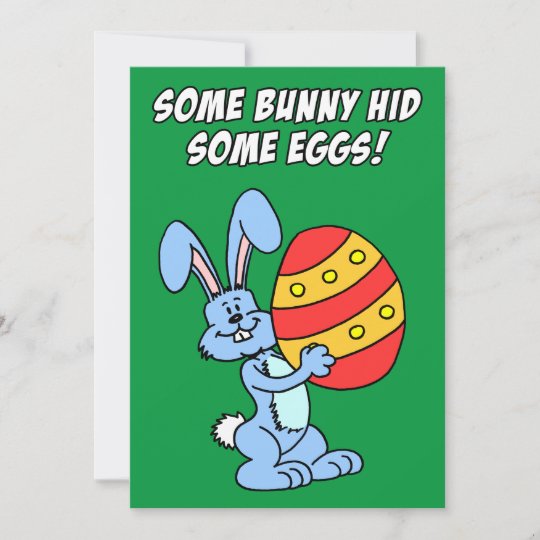 Some Bunny Hid Some Eggs Easter Egg Hunt Invitation | Zazzle