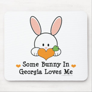 Some Bunny In Georgia Loves Me Mousepad