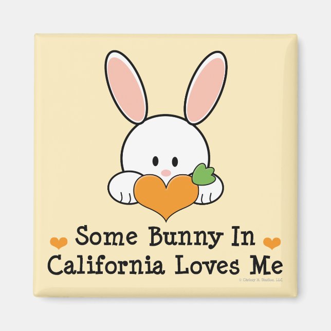 Some Bunny In Louisiana Loves Me Magnet (Front)