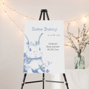 Some Bunny is coming Baby Shower Foam Board