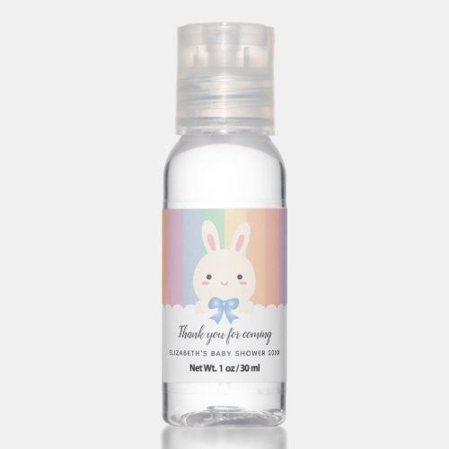 Some Bunny is Coming Gender Reveal Boy Baby Shower Hand Sanitizer
