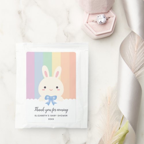 Some Bunny is Coming Gender Reveal Boy Baby Shower Tea Bag Drink Mix
