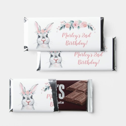 Some Bunny is Having a Birthday Any Age Party Hershey Bar Favors