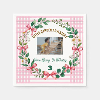 Some Bunny Is Having a Birthday Personalized Bunny Napkins
