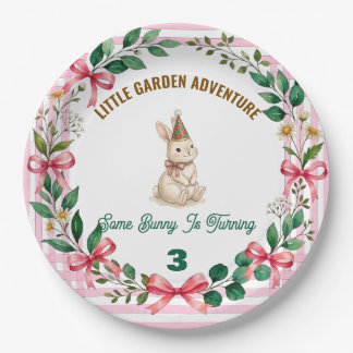 Some Bunny Is Having a Birthday Personalized Bunny Paper Plates