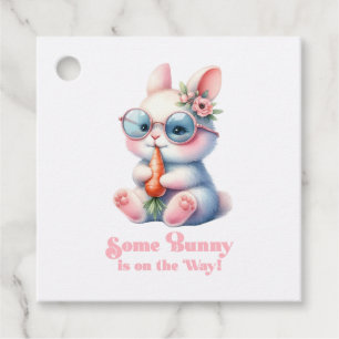 Some Bunny Is On the Way Baby Shower Favor Tags