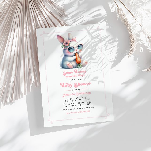 Some Bunny Is On the Way Baby Shower Invitation (Some Bunny Is On the Way Baby Shower Invitation)