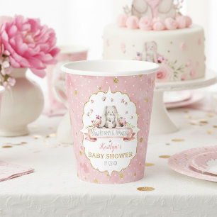 Some Bunny Is On The Way! Easter Baby Shower Paper Cups