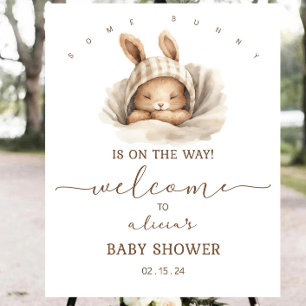 Some Bunny is on the Way Welcome to Baby Shower Foam Board