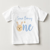 3 Shabby Chic Bunny Rabbits, Happy Easter Baby T-Shirt