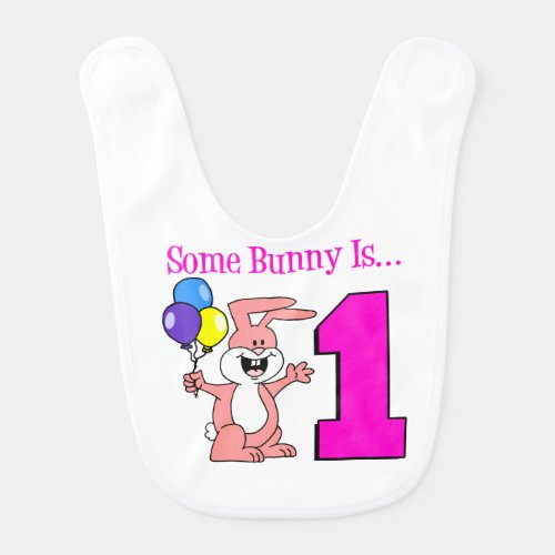 Some Bunny Is One Bib