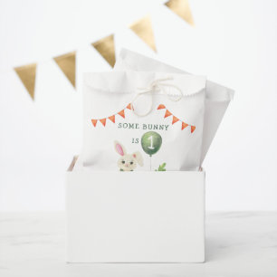 Some Bunny is One Birthday Favor Bag