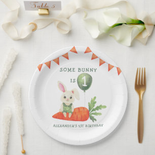 Some Bunny is One Birthday Paper Plates