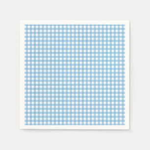 Some Bunny is One blue Gingham Birthday Napkins