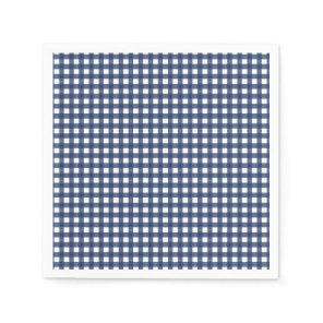 Some Bunny is One blue Gingham Birthday Napkins