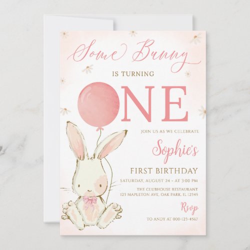 Some Bunny Is One Bunny 1st Birthday Party