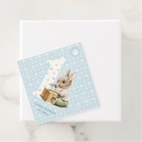 Some Bunny is One Cute Bunny First Birthday Favor Tags