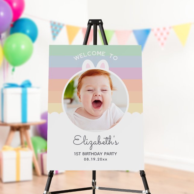 Some Bunny is One Cute Photo Birthday Welcome Foam Board (Creator Uploaded)