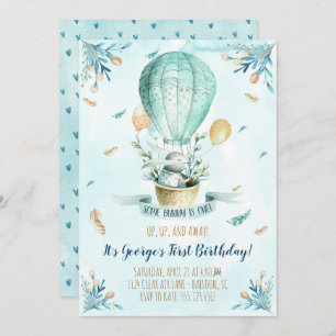 Some Bunny is One First Birthday Invitation