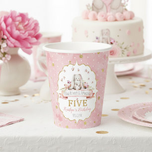 Some Bunny is Turning Five 5th Birthday Paper Cups